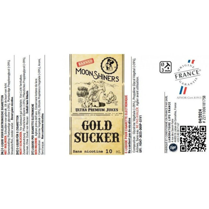 Gold sucker Moon Shiners 10ml - Le French Liquide