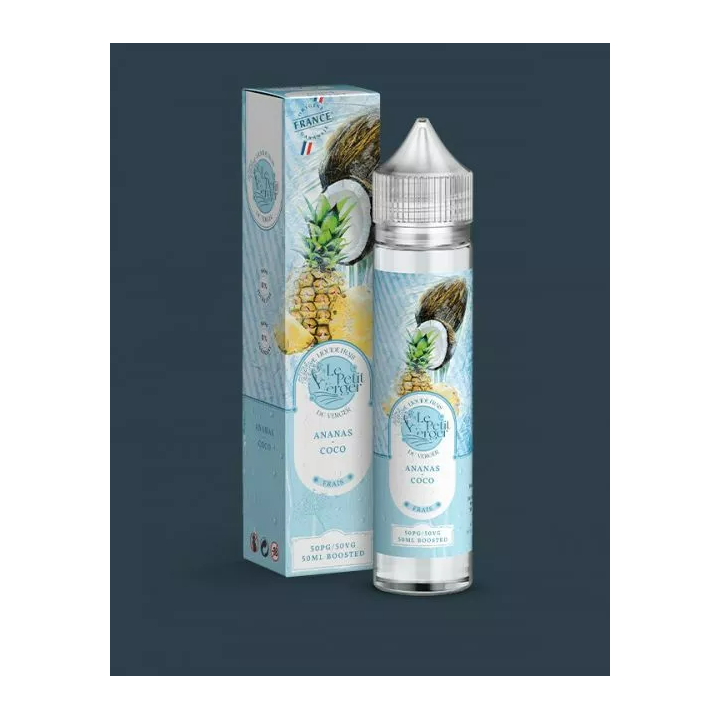 Ananas Coco Frais - 50ml (0mg) - Le Petit Verger Frais - Savourea
